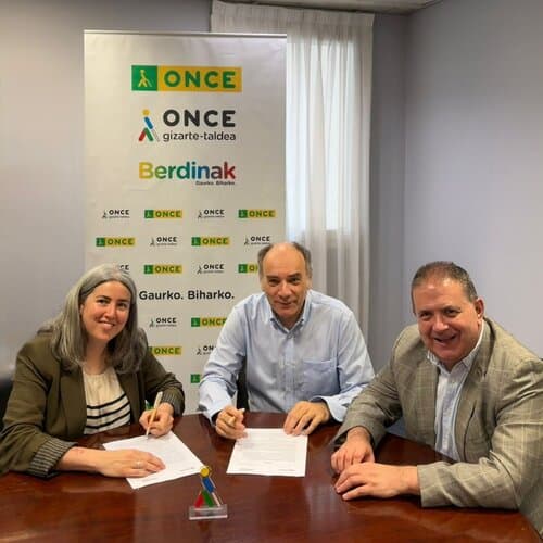 ONCE Euskadi y EROSKI renuevan su colaboración para favorecer la inclusión social de las personas con discapacidad visual