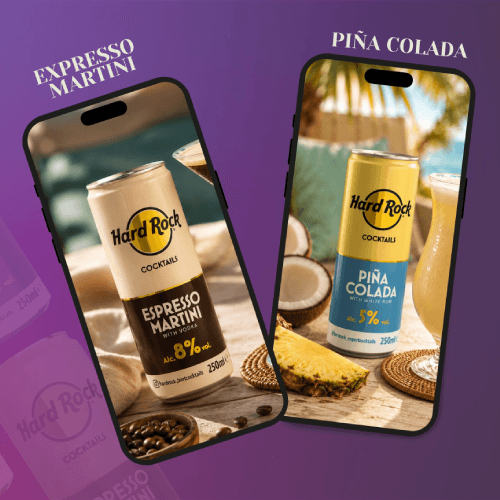 Tras conquistar el mercado, Hard Rock Cocktails presenta sus dos nuevos sabores del verano