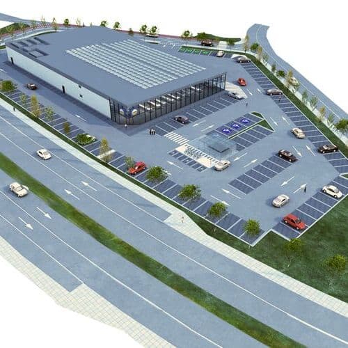 Lidl inicia las obras de su nueva tienda en Gijón, que contribuirá a mejorar la circulación en la Rotonda del Caballo