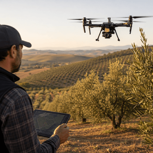 Drones, IA y almazaras inteligentes: así será el futuro del aceite de oliva