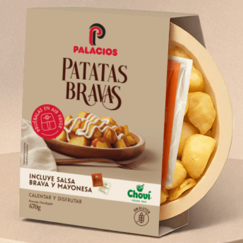 Palacios presenta sus nuevas Patatas Bravas junto a Choví: el sabor más auténtico con una textura irresistible