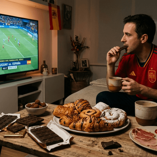 Más chocolates, café y bollería, así afecta un Mundial de Fútbol con horarios de madrugada en nuestro país