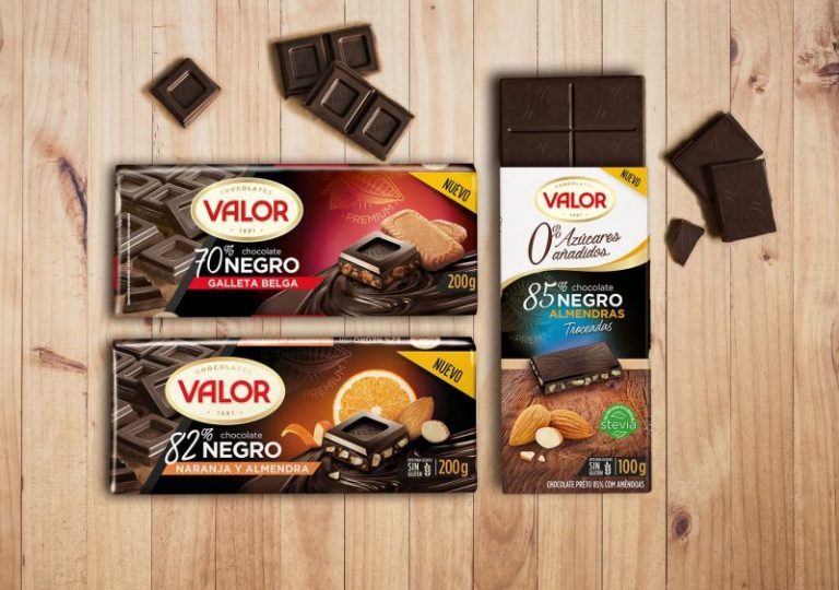 Chocolates Valor amplía sus tabletas de altos porcentajes de cacao con
